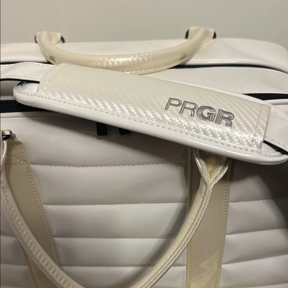 White and Cream Golf Duffel Bag